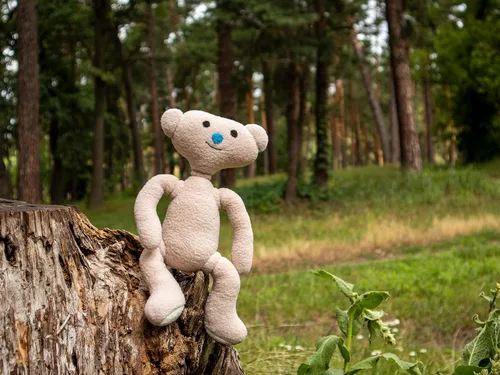 Vista 5 de Oso Alpha de Peluche Hecho a Mano Juguetes de Peluche de Terror de 11 Pulgadas