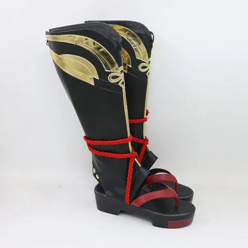 Vista 2 de Shikanoin Heizou Cosplay Costume Game Genshin Impact Mujeres Hombres Halloween Anime Zapatos