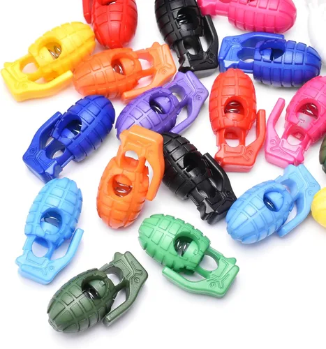 Vista 13 de CooBigo Plastic Cord Locks for Paracord Drawstring Clip, Spring Toggle Cord Stopper Sweatpant Hat Gloves Hoodie String Lock