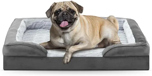 Vista 19 de FURTIME Cama Ortopédica para Perros para Perros Pequeños - Camas de Sofá para Perros Pequeños Lavables, Cama de Sofá de Espuma de Apoyo