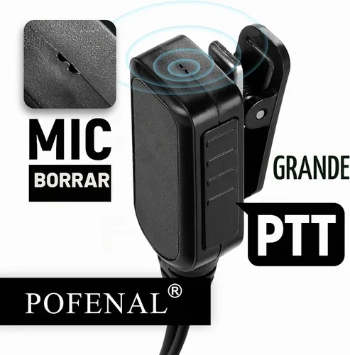 Vista 6 de Walkie Talkie Auricular con micrófono, diseño en forma de G de ajuste seguro para Retevis RT22/RT68/RT21/H-777/RT86, compatible con Baofeng