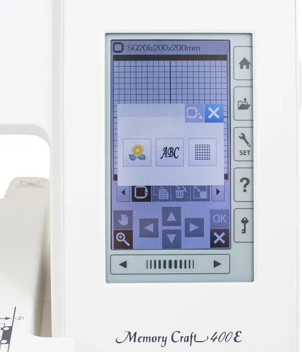 Vista 4 de Janome Memory Craft 400E bordado Máquina con la exclusiva Bonus Bundle
