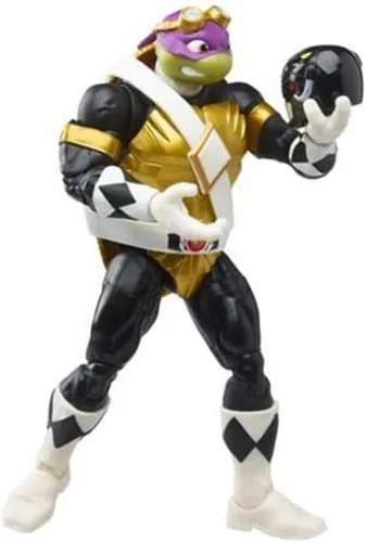 Vista 5 de Power Rangers X TMNT - Figuras de soldado de pie y guardabosques rojos
