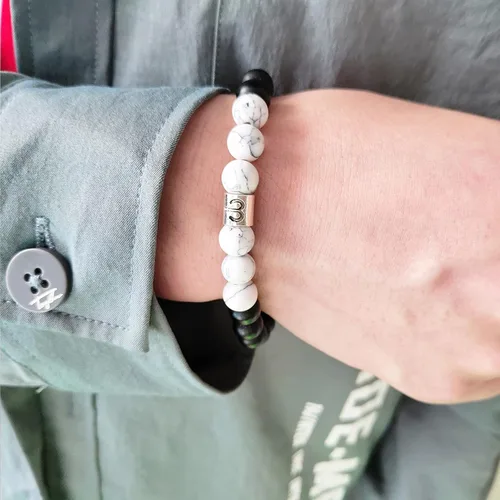 Vista 4 de Long tiantian Pulsera del zodiaco para hombres, pulsera de horóscopo de constelación para mujeres, regalos del signo del zodiaco pulsera de cuentas
