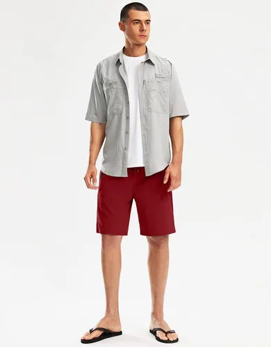 Vista 6 de Pinkbomb Traje de baño para hombre con forro de compresión de 9 pulgadas, secado rápido, pantalones cortos de natación para hombres con bolsillos