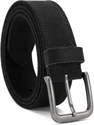 Vista 8 de CHAOREN Cinturón de cuero de grano completo para hombre, cinturones de trabajo para hombres, resistentes, uso diario para pantalones de mezclilla