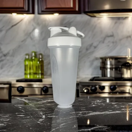 Vista 4 de Vaso Shaker 20oz con bola licuadora y tapa (rosa)