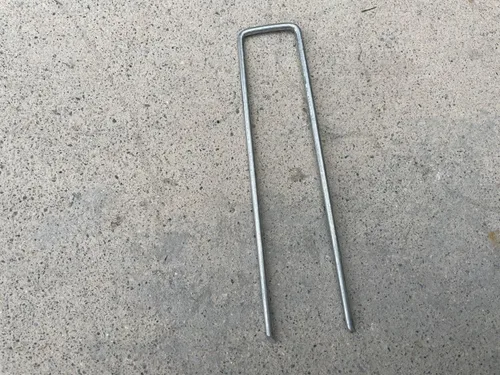 Vista 4 de Sandbaggy Grapas de césped para jardines de 6 pulgadas (acero galvanizado de calibre 9) ~ Ideal para suelos duros - 20% más grueso que