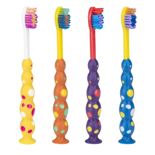 Vista 3 de Cepillo de dientes con ventosa para niños, 144 cepillos de dientes envueltos individualmente