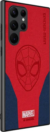 Vista 6 de IRON SPIDER Funda para Galaxy S24 Ultra 5G, con personaje de superhéroe, compatible con Samsung S24 Ultra, color rojo y azul