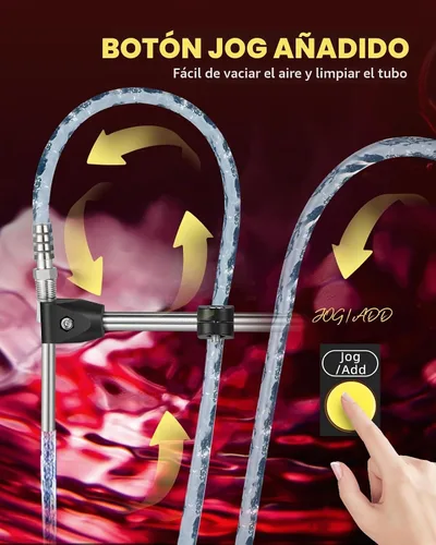 Vista 3 de [Nueva versión 2025] Máquina de llenado de líquidos Máquina llenadora de botellas de 1-100 onzas líquidas con bomba de diafragma de pedal compatible