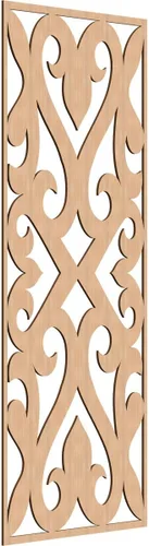 Vista 162 de Keene Paneles de pared decorativos de madera con calado, 9 3/8 pulgadas de ancho x 24 3/8 pulgadas de alto x 1/4 de alto, abedul Birch