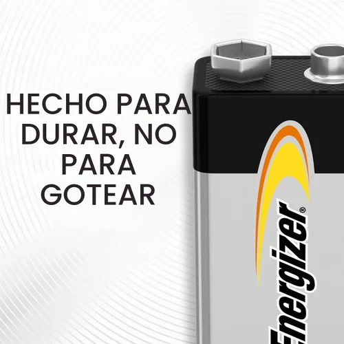 Vista 4 de Energizer Baterías alcalinas de 9 voltios (paquete de 8), baterías alcalinas de 9 V de larga duración