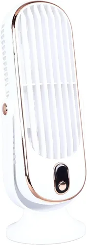 Vista 4 de Table Tower Fan Portable USB Plug In Quiet Brushless Motor Tower Fan 5 Gears for Home Office Bedroom, ABS Material (White)