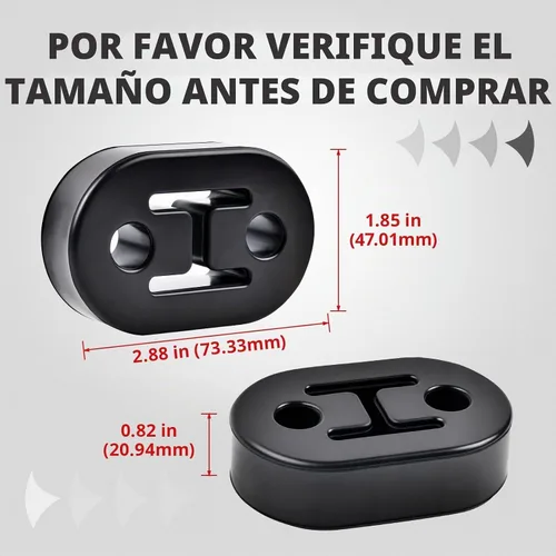 Vista 3 de EVIL ENERGY Suspensión de escape Aislador de goma Montaje de buje 2 agujeros