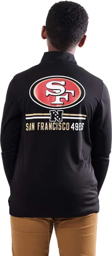 Vista 2 de Ultra Game - Camiseta juvenil NFL oficial con cremallera de un cuarto y manga larga súper suave