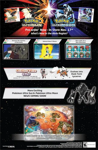 Vista 2 de Pokémon Ultra Sun - Nintendo 3DS