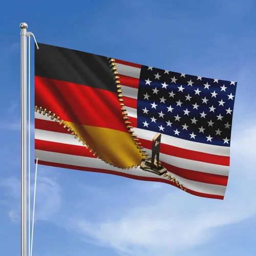 Vista 15 de Bandera de Estados Unidos y Colombia Colombiana Banderas para exteriores de 3 x 5 pies, tres capas de tela de costura de doble cara, impresión de 3