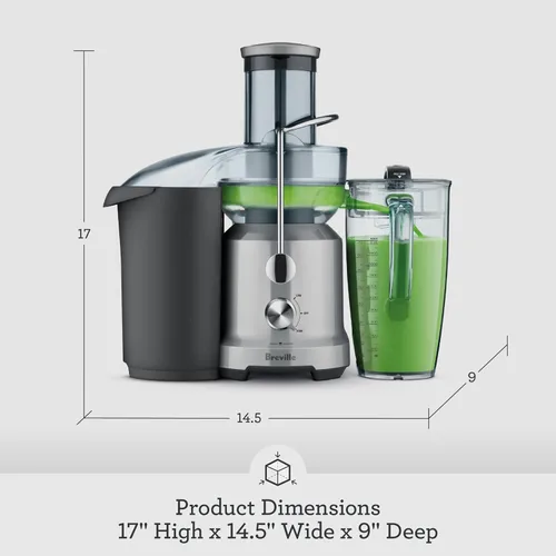 Vista 6 de Breville BJE430SIL Juice Fountain Cold, 70 fl oz (2.1 L), Silver