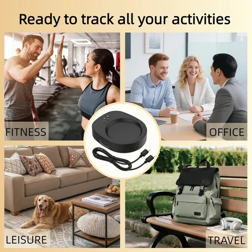 Vista 7 de Base de carga para Amazfit Bip Max/T-Rex3/Active Max