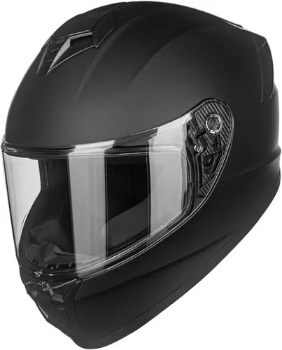 Vista 11 de Cascos de motocicleta para adultos, hombres y mujeres, casco ligero de cara completa para bicicleta de calle, carreras, DOT con visera extra