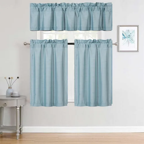 Vista 13 de Versátil juego de 3 piezas con bolsillo para barra, panel de ventana pequeña, con forro de espuma, cortina opaca (K3) (negro)