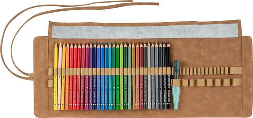 Vista 4 de Faber-Castell 117530 Albrecht Dürer, lápices de acuarela, rollo de lápiz, juego de 30