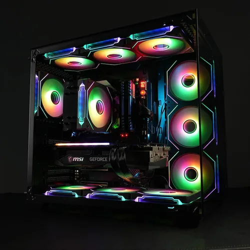 Vista 9 de DARKROCK Ventiladores de caja con diseño de espejo infinito F120 3in1 4.724