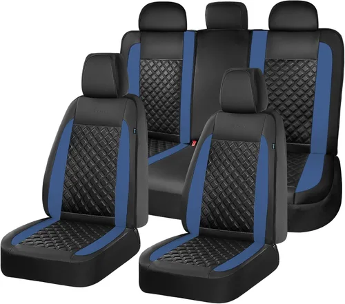 Vista 21 de Fundas de asiento delantero de automóvil, fundas de asiento de cuero para automóviles, protector de asiento de automóvil, impermeable, transpirable