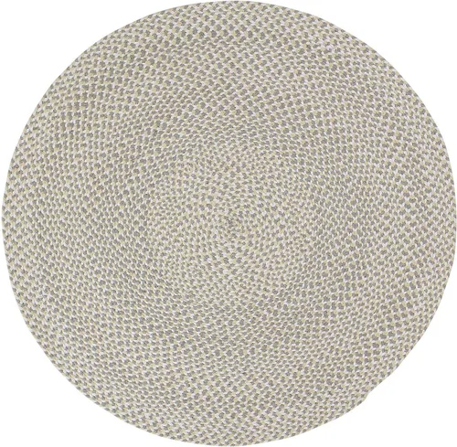 Vista 24 de Super Area Rugs - Alfombra trenzada de algodón de tres colores para granja, estilo búfalo a cuadros, negro, blanco, gris, 2 x 3 pies, rectangular