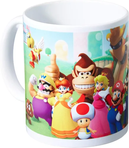 Vista 3 de Pyramid Super Mario Mushroom Kingdom - Taza de cerámica, porcelana, multicolor