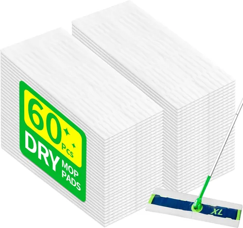 Vista 9 de Paños de barrido en seco XL compatibles con trapeador Swiffer Sweeper XL, repuesto de almohadillas secas desechables, paños secos para limpiar