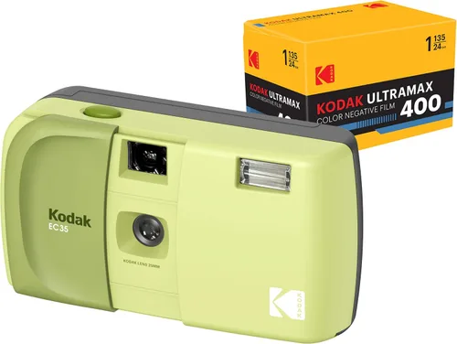 Vista 19 de KODAK EC35 - Cámara de película de 1.378 in, reutilizable, sin enfoque, flash integrado, cubierta deslizante, apto para principiantes