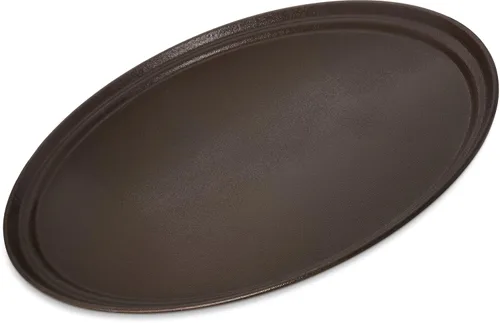 Vista 9 de Carlisle FoodService Products 2500GR2076 Griptite 2 - Bandeja ovalada para servir, 24 x 19 pulgadas, marrón (paquete de 6)