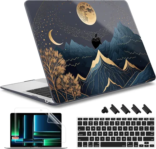Vista 14 de May Chen Funda compatible con MacBook Air de 13 pulgadas (modelos A1369 y A1466, versión anterior 2010-2017), carcasa rígida de plástico