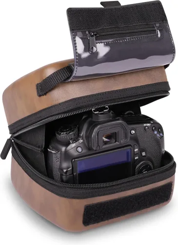 Vista 12 de Bolsa USA Gear de Cáscara Dura para Cámaras DSLR y Sin Espejo, Compatible con Canon, Nikon, Sony y Fujifilm - Se Ajusta a EOS R100, Rebel T7