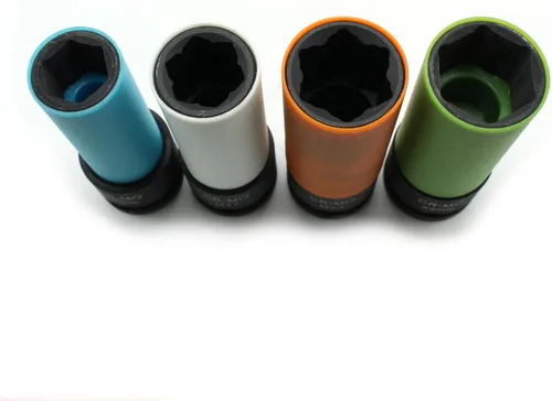 Vista 3 de TMAX 4 piezas Rueda de impacto Socket 1/2 pulgada Drive 3.35 pulgadas largo: 15-M17-M21-22