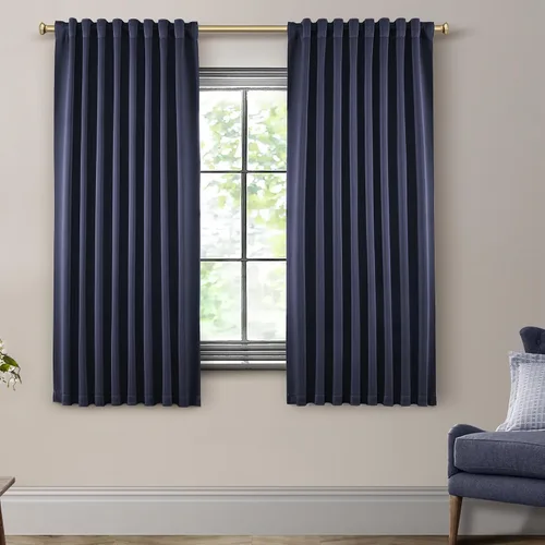 Vista 70 de SHINELAND Cortinas opacas cortas para ventanas de dormitorio, cortinas de baño, 45 pulgadas de largo