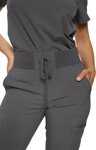 Vista 5 de Pantalones quirúrgicos acanalados para mujer