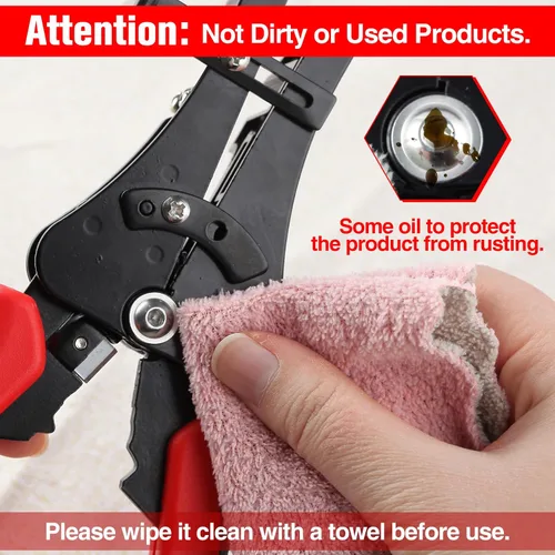 Vista 7 de SPEEDWOX Pelacables automático 3 en 1, herramienta de prensado de corte de pelado de cables, herramienta de prensado de cables universal de mano