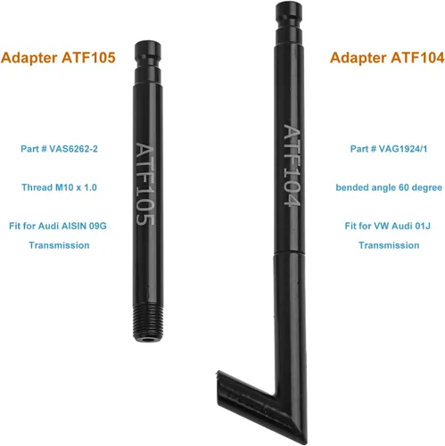 Vista 2 de 5 piezas de adaptadores de llenado ATF, adaptador de llenado de aceite de transmisión automática compatible con VW Audi 09G 01J CVT DSG