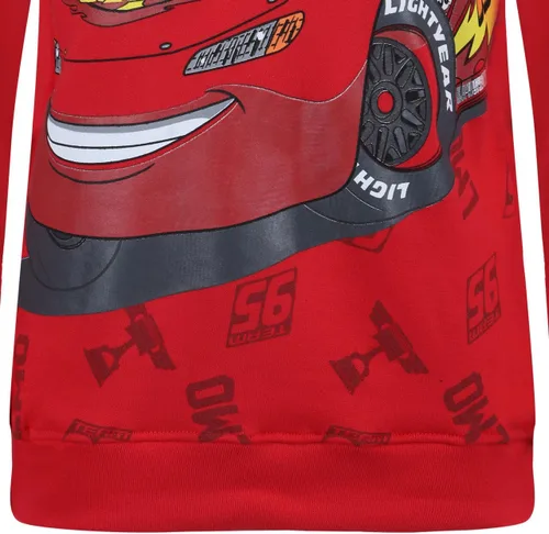 Vista 6 de Disney Cars Lightning McQueen - Sudadera con capucha para niños pequeños, pequeños y grandes