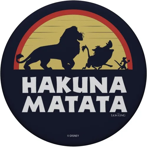 Vista 3 de Disney Lion King Simba Timon Pumbaa Hakuna Matata Sunset PopSockets estándar PopGrip