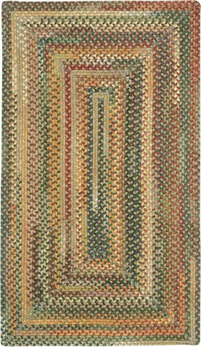 Vista 33 de Capel American Heritage Barn Blue Alfombra Trenzada de Cesta de 0' 12" Azul granero
