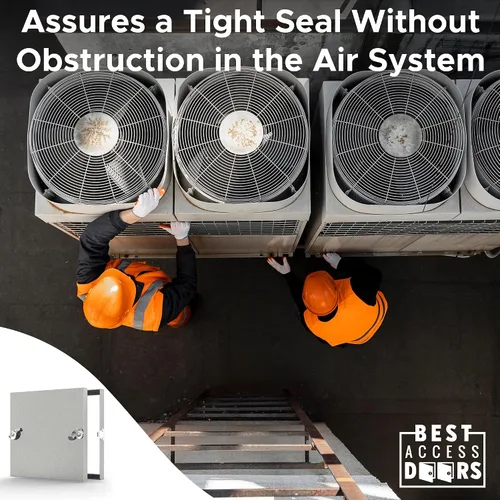 Vista 4 de Best - Panel de acceso a conducto extraíble de 8 x 8 pulgadas con junta de neopreno, puerta de acceso de conducto HVAC con aislamiento de fibra