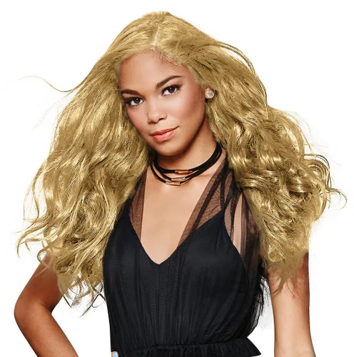 Vista 7 de Extensiones onduladas de 22 pulgadas color negro R1 – HairDo Hairpieces kit de 4 piezas con clip en Tru2Life pelo sintético fino resistente al