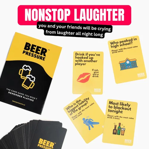 Vista 4 de Beer Pressure Juego de cartas para adultos para fiestas