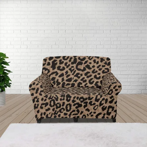 Vista 64 de Horeset Funda elástica para silla con diseño de flores hippie otoñales, funda para sofá, lavable, protección de muebles con espuma antideslizante