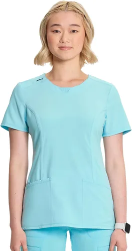 Vista 18 de Cherokee Infinity - Camiseta médica con cuello redondo y 3 bolsillos para Negro