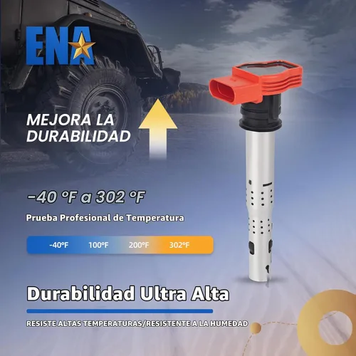 Vista 3 de ENA Bobinas de encendido UF529 compatibles con 2.0T Audi A4 A6 Volkswagen VW CC Passat GTI 2008 2009 2010 2011 2012 2013 2014 2015 2016 2.0 paquetes